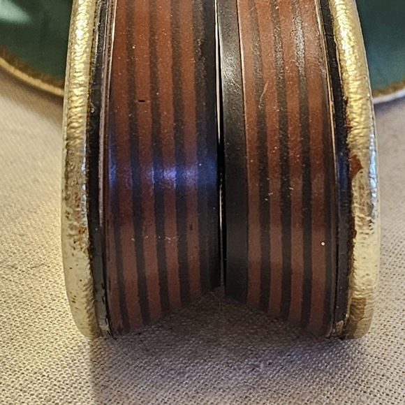 Vintage 1960s Lullabies Slip On Slipper Shoes Blue and Gold Size 8 - Picture 10 of 10